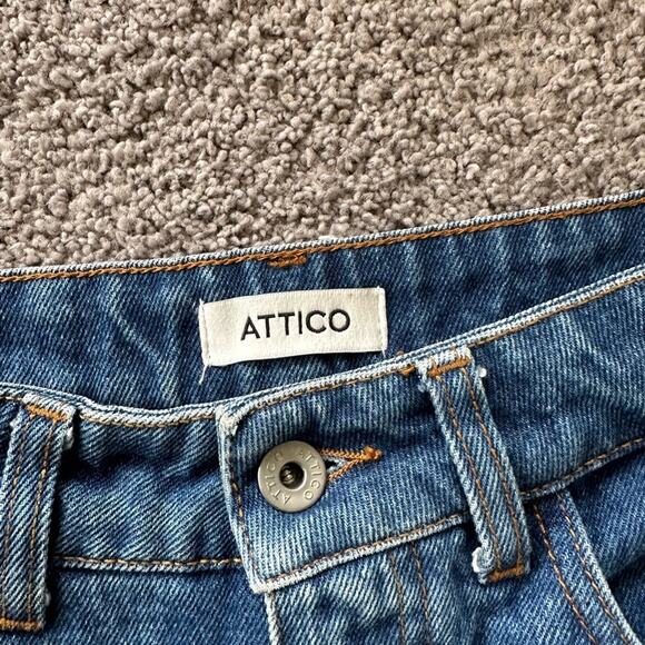 Attico Cropped Kick Flare Jeans - Picture 3 of 8
